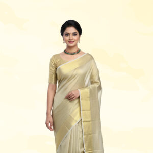 Nayanthara replica tissue soft silk saree